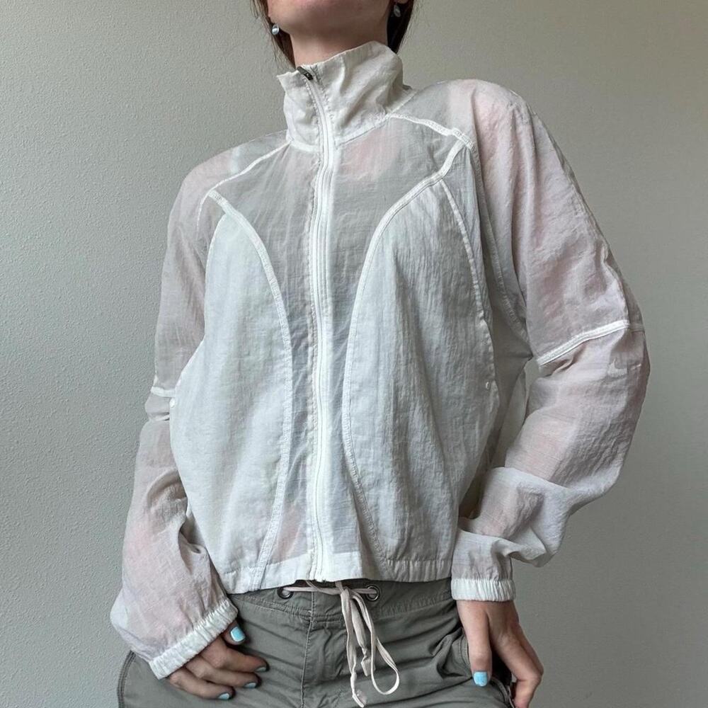 Vintage 2000s nike running sheer windbreaker jacket